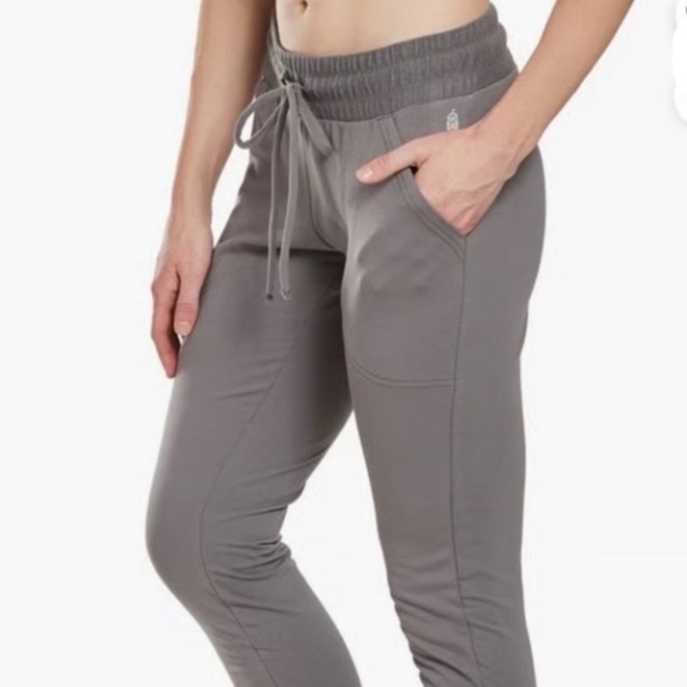 LIKE NEW FP Movement by Free People WOMENS Charcoal Gray Skinny Joggers Size Med